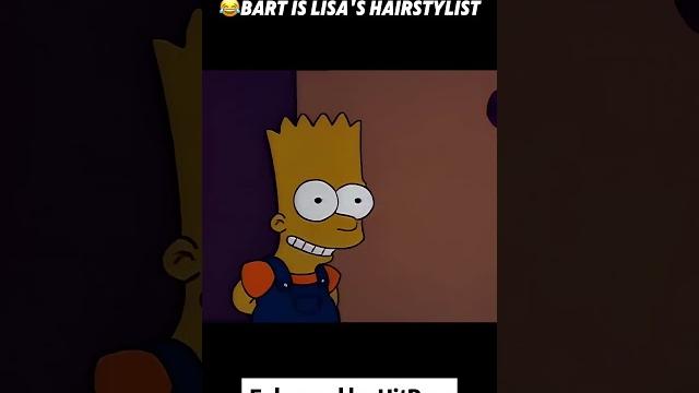 Bart is Lisa's Hairstylist#shorts Bart is Lisa's Hairstylist#shorts