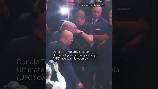 Trump gets warm welcome at fight event Trump gets warm welcome at fight event