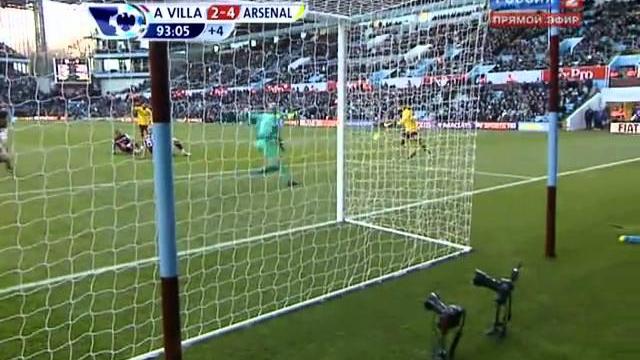 Астон Вилла - Арсенал 2-4 Гол Уилшера Астон Вилла - Арсенал 2-4 Гол Уилшера