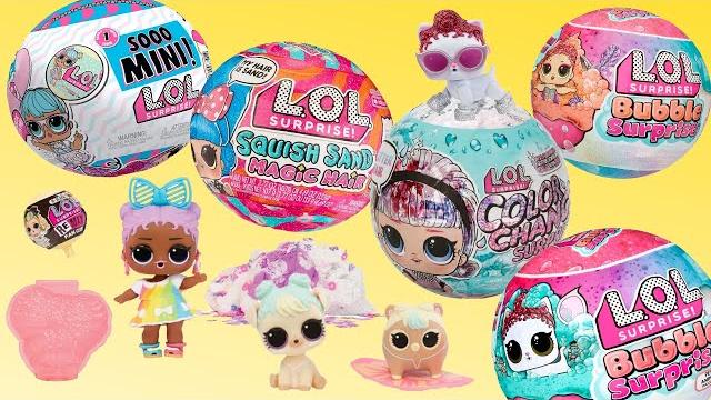 Разные серии LOL Surprise Magic Hair Squish Sand Swap Bubble Sooo Mini Color Change Распаковка Разные серии LOL Surprise Magic Hair Squish Sand Swap Bubble Sooo Mini Color Change Распаковка
