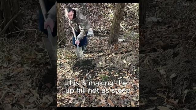Building and riding a steep crossing! Click link To watch full video about this the rest of trail  Building and riding a steep crossing! Click link To watch full video about this the rest of trail 