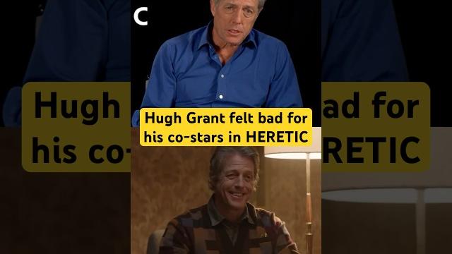 #Heretic Actor Hugh Grant says it was difficult for his co-stars to work around his performance #Heretic Actor Hugh Grant says it was difficult for his co-stars to work around his performance