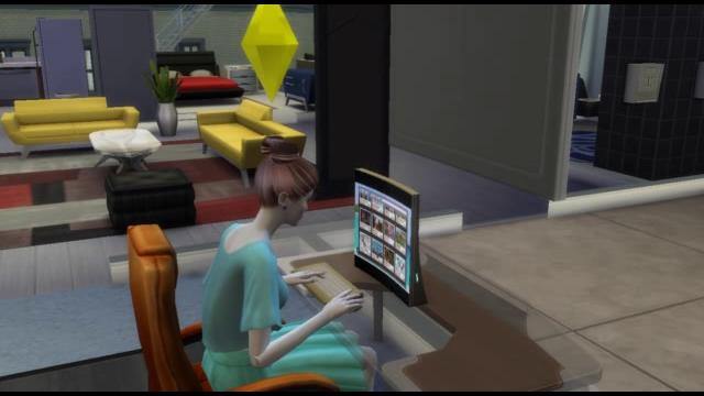 Смотрим смешные видео с Сим.ТВ в Sims4 Смотрим смешные видео с Сим.ТВ в Sims4