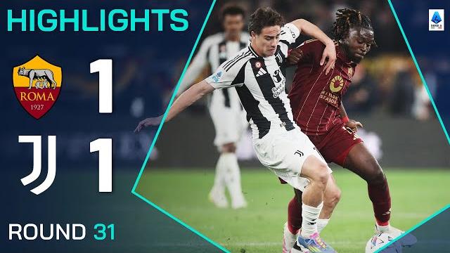 ROMA-JUVENTUS 1-1 | HIGHLIGHTS | Battle For European Qualification Ends All Square | Serie A 2024/25 ROMA-JUVENTUS 1-1 | HIGHLIGHTS | Battle For European Qualification Ends All Square | Serie A 2024/25