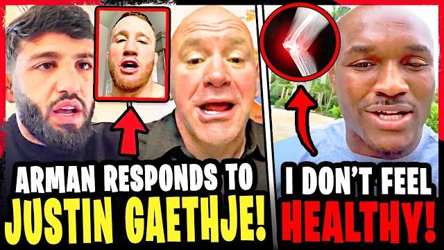 CONCERNS RISE for Kamaru Usman HEALTH before FIGHT! Arman Tsarukyan FIRES BACK at Justin Gaethje CONCERNS RISE for Kamaru Usman HEALTH before FIGHT! Arman Tsarukyan FIRES BACK at Justin Gaethje