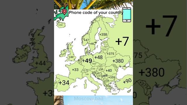 Телефонные коды стран Европы Телефонные коды стран Европы