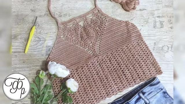 БЕСПЛАТНО! Подробное описание - ЛЕТНИЙ ТОП КРЮЧКОМ. БЕСПЛАТНО! Подробное описание - ЛЕТНИЙ ТОП КРЮЧКОМ.
