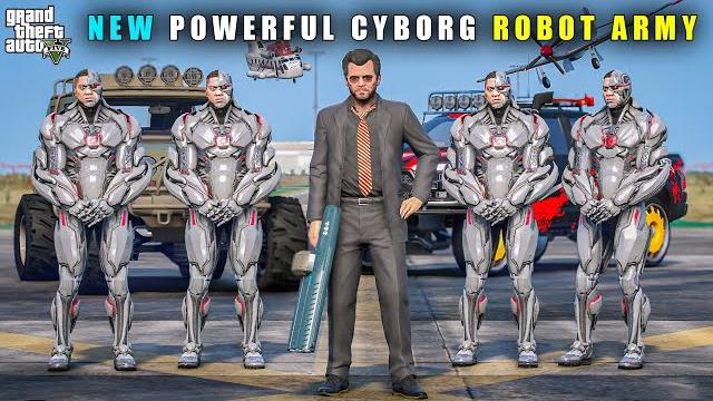 GTA 5 : MICHAEL'S MOST POWERFUL CYBORG ROBOT ARMY || BB GAMING GTA 5 : MICHAEL'S MOST POWERFUL CYBORG ROBOT ARMY || BB GAMING