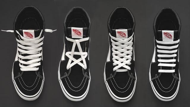 4 Ways How To Lace VANS Sk8-Hi | VANS Sk8-Hi lacing tutorials 4 Ways How To Lace VANS Sk8-Hi | VANS Sk8-Hi lacing tutorials