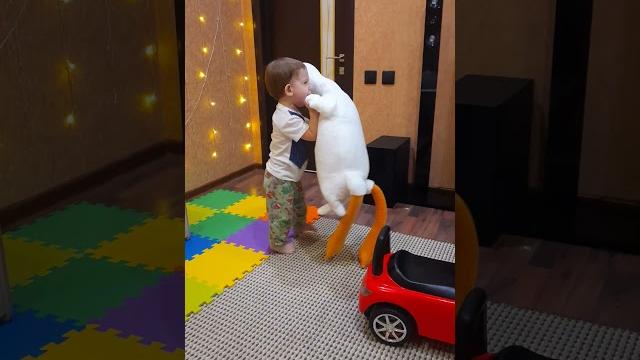 весело играет с гусем весело играет с гусем