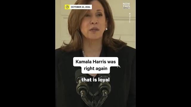 Kamala Harris Proves Right Again Kamala Harris Proves Right Again