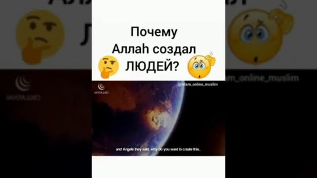 Почему Аллах создал Людей Почему Аллах создал Людей