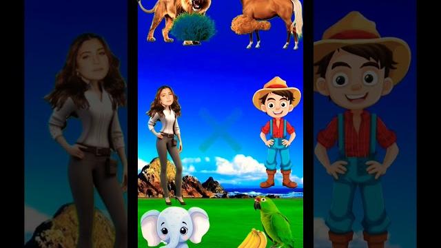 Animals_Ka_Food_Kon_Hai__Lion,_Cow,_Monkey,_Parrot,_Horse,_Elephant Funny_Vfx_Shorts_#Shorts Animals_Ka_Food_Kon_Hai__Lion,_Cow,_Monkey,_Parrot,_Horse,_Elephant Funny_Vfx_Shorts_#Shorts