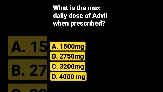 Max daily dose of Advil? Max daily dose of Advil?