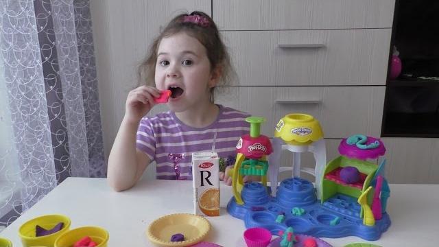 Кондитерская фабрика плей-до Play-Doh Sweet shoppe Милана съела пироженку, готовим вкусные сладости Кондитерская фабрика плей-до Play-Doh Sweet shoppe Милана съела пироженку, готовим вкусные сладости