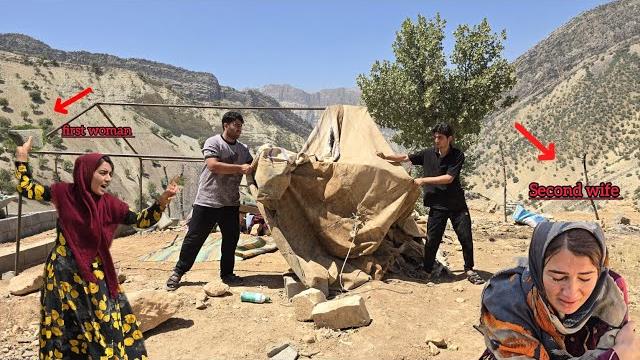 محبت و جشن :Evacuation and destruction of First consort tent by her man after her arrest by police. محبت و جشن :Evacuation and destruction of First consort tent by her man after her arrest by police.