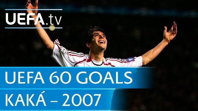 Kaká v Manchester United, 2007: 60 Great UEFA Goals Kaká v Manchester United, 2007: 60 Great UEFA Goals