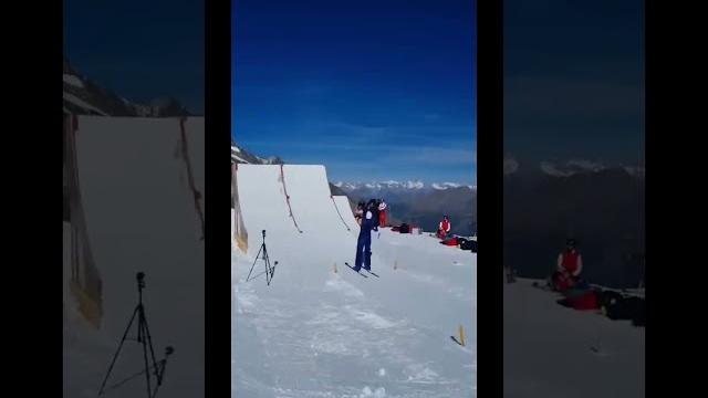 Look and you'll see the art of freestyle skiing! Look and you'll see the art of freestyle skiing!
