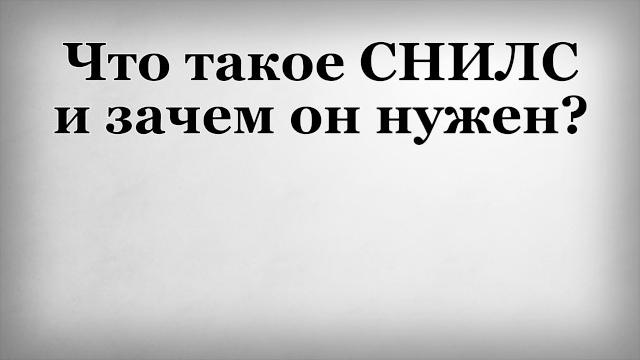 Что такое СНИЛС и зачем он нужен Что такое СНИЛС и зачем он нужен