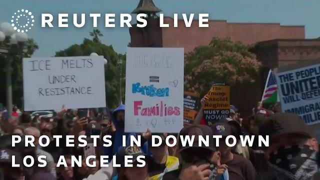 LIVE: Protesters gather in downtown LA LIVE: Protesters gather in downtown LA