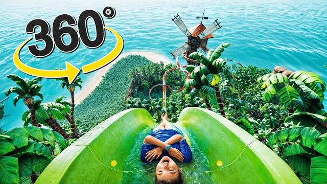 VR 360° Waterslide Adventure | Virtual Reality Tropical Paradise VR 360° Waterslide Adventure | Virtual Reality Tropical Paradise