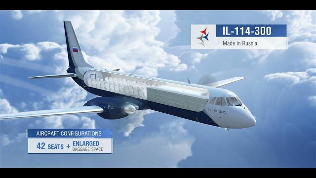 New Russian regional passenger aircraft IL-114-300 New Russian regional passenger aircraft IL-114-300
