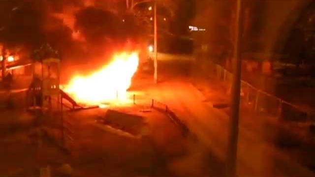Сгорел микроавтобус в Выборге Сгорел микроавтобус в Выборге