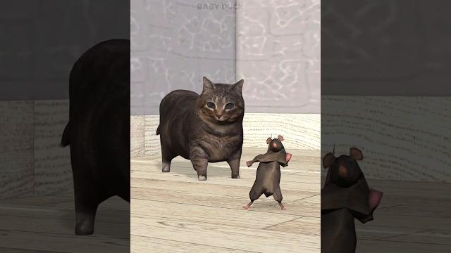 Dancing Rat vs OIIA Cat #shorts #babyduck Dancing Rat vs OIIA Cat #shorts #babyduck