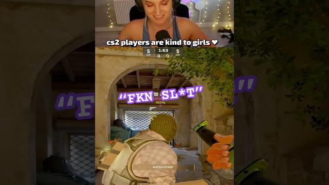 CS2 players are so kind to girls ️ CS2 players are so kind to girls ️