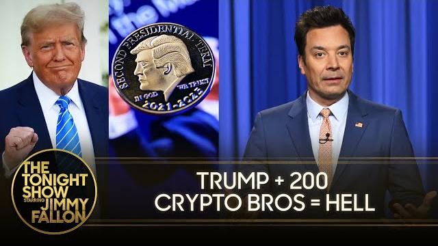 Trump Blurs Lines by Hosting Private Dinner for Top Meme Coin Holders | The Tonight Show Trump Blurs Lines by Hosting Private Dinner for Top Meme Coin Holders | The Tonight Show
