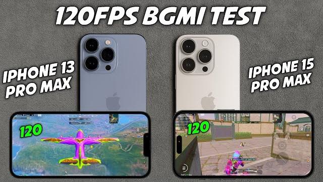 iPhone 13 Pro Max vs iPhone 15 Pro Max BGMI 120FPS Test | Gaming Comparison, FPS Drop, Battery iPhone 13 Pro Max vs iPhone 15 Pro Max BGMI 120FPS Test | Gaming Comparison, FPS Drop, Battery