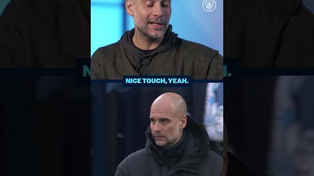Pep Guardiola reacts to THAT touch! Pep Guardiola reacts to THAT touch!