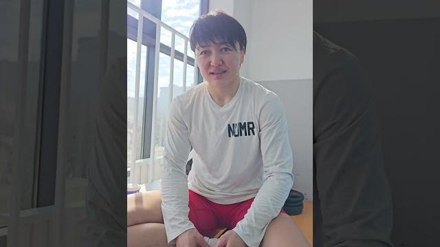 МЭЭРИМ ЖУМАНАЗАРОВА ПОСЛЕ КОНТРОЛЬНОЙ СХВАТКИ МЭЭРИМ ЖУМАНАЗАРОВА ПОСЛЕ КОНТРОЛЬНОЙ СХВАТКИ