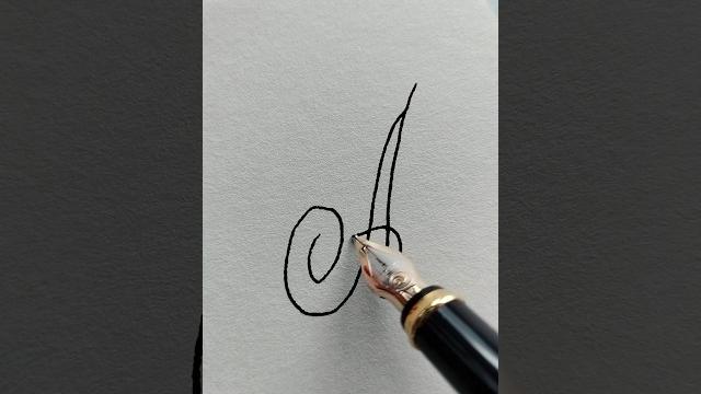 Буква А, почерк перьевой ручкой Буква А, почерк перьевой ручкой