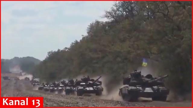 After Russian counteroffensive in Kursk,a large number of Ukrainian military equipment entered Kursk After Russian counteroffensive in Kursk,a large number of Ukrainian military equipment entered Kursk