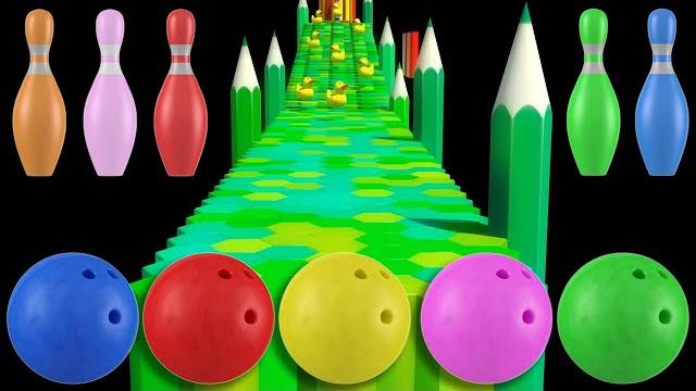 Funny Jumping Bowling Ball and Kinetic Sand Space Adventure: Learn Colors, Shapes for Kids Binkie TV Funny Jumping Bowling Ball and Kinetic Sand Space Adventure: Learn Colors, Shapes for Kids Binkie TV