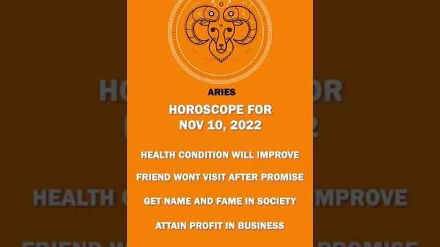 #Aries | #Horoscope | November 10, 2022 #Aries | #Horoscope | November 10, 2022