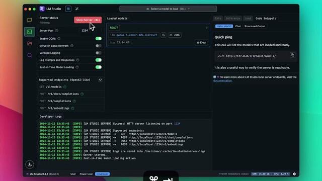 Qwen 2.5 Coder 32B running on MacBook Pro M4 Max Qwen 2.5 Coder 32B running on MacBook Pro M4 Max