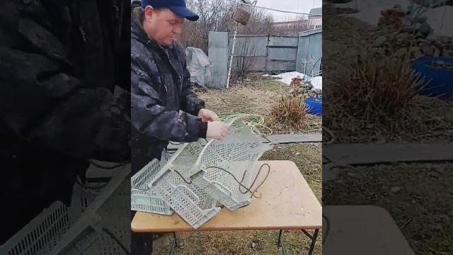 Самоделка из пластиковых ящиков полка для цветов Самоделка из пластиковых ящиков полка для цветов