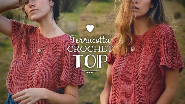 Это бомба! ТОП КРЮЧКОМ 3D "Terracotta" MAСТЕР-КЛАСС на любой размер CROCHET TOP / BLUSA Это бомба! ТОП КРЮЧКОМ 3D "Terracotta" MAСТЕР-КЛАСС на любой размер CROCHET TOP / BLUSA