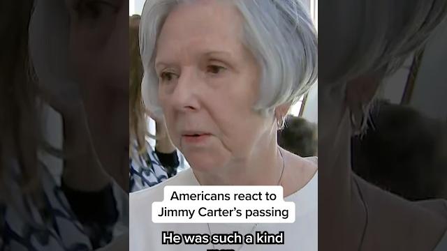 Americans react to Jimmy Carter's passing Americans react to Jimmy Carter's passing