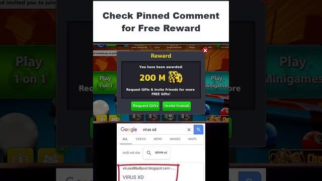 Free 200m Coins Reward in 8 Ball Pool Free 200m Coins Reward in 8 Ball Pool