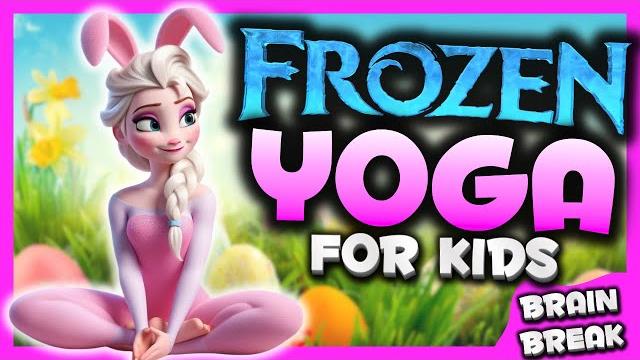 FROZEN YOGA ️ calming yoga for kids | Easter Bunny Brain Break | Danny Go Noodle inspired FROZEN YOGA ️ calming yoga for kids | Easter Bunny Brain Break | Danny Go Noodle inspired