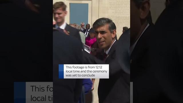 Rishi Sunak appears to leave D-Day ceremony early Rishi Sunak appears to leave D-Day ceremony early