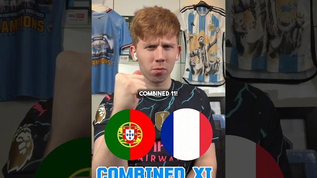 Portugal vs France Combined XI #shorts Portugal vs France Combined XI #shorts