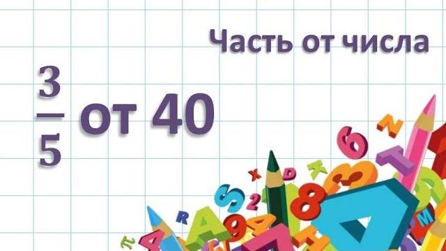 Нахождение части от числа. Как найти дробь от числа. Нахождение части от числа. Как найти дробь от числа.