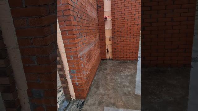 9-й день строительства кирпичной бани 9-й день строительства кирпичной бани