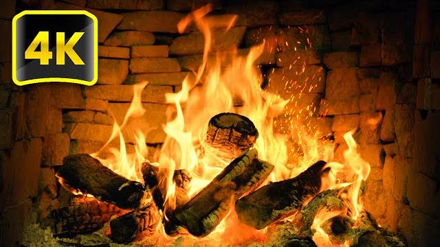 Relaxing FIREPLACE (3 Hours) with Burning Logs and Crackling Fire Sounds for Stress Relief 4K UHD Relaxing FIREPLACE (3 Hours) with Burning Logs and Crackling Fire Sounds for Stress Relief 4K UHD