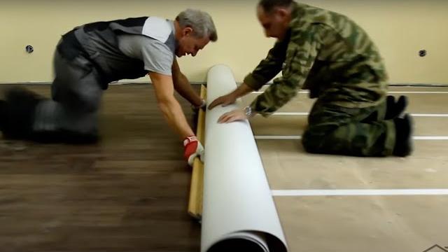Как стелить линолеум без швов своими руками Как стелить линолеум без швов своими руками