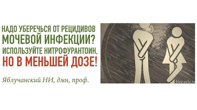 Надо уберечься от рецидивов мочевой инфекции?Используйте нитрофурантоин, но в меньшей дозе! Надо уберечься от рецидивов мочевой инфекции?Используйте нитрофурантоин, но в меньшей дозе!